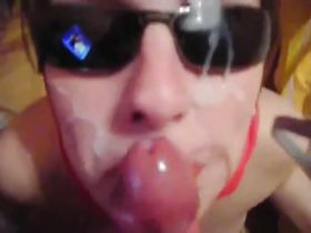 Подборка отсосов от первого лица с окончанием на милые мордашки